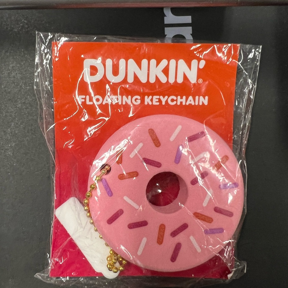 Dunkin Donuts Floating Donut Keychain